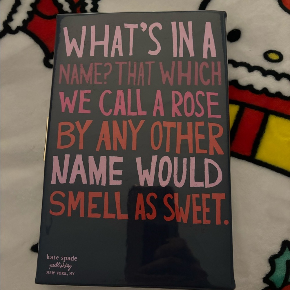 Romeo and Juliet Kate Spade book clutch great condition